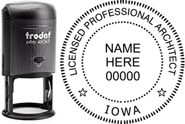 Iowa Architect Stamp | Order an Iowa Registered Architect Stamp Online