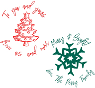 Personalized Stamps - Self Inking Christmas Stamps