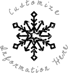 Distressed Snowflake: Self-Inking