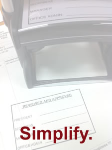 Signature Ideal Custom Self Inking Stamp - Creative Rubber Stamps