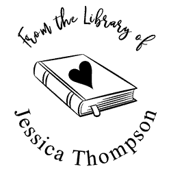 Custom BOOK STAMP, LIBRARY Stamp, Teacher Stamp, Personalized