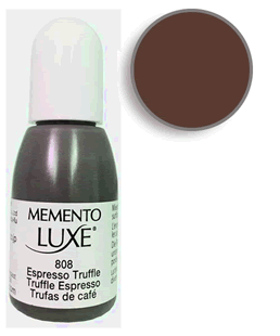 Buy a 1/2 oz. bottle of Memento Luxe Espresso Truffle refill for a  Espresso Truffle Memento Luxe stamp pad.