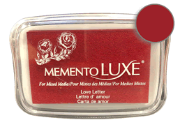 Buy a Memento Luxe Love Letter Stamp Pad! This is very creamy and blendable with an intensely pigmented opaque appearance that is visible on both light and dark colored surfaces.