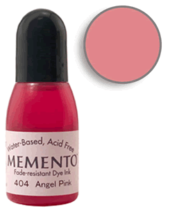 Buy a 1/2 oz. bottle of Memento Angel Pink refill for a  Angel Pink Memento stamp pad.