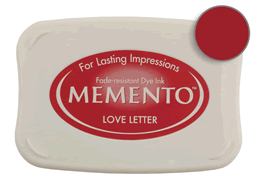 Buy a Memento Love Letter Stamp Pad! This is fast drying on most papers including glossy finishes.