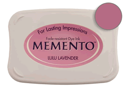Buy a Memento Lulu Lavender Stamp Pad! This is fast drying on most papers including glossy finishes.