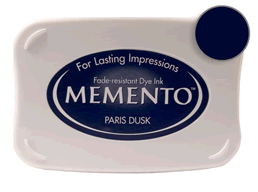 Buy a Memento Paris Dusk Stamp Pad! This is fast drying on most papers including glossy finishes.
