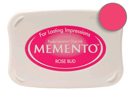 Buy a Memento Rose Bud Stamp Pad! This is fast drying on most papers including glossy finishes.