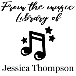 From the music library rubber stamp, choice of 30+ ink colors, customize instantly online, personalize name, special note and more. No minimums, fast turnaround, quality guaranteed.