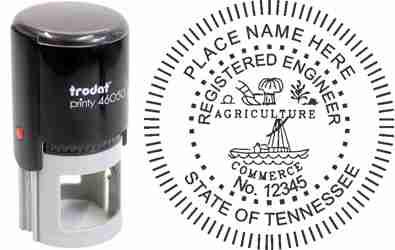 Regular Rubber Stamp - Professional Engineer Stamps