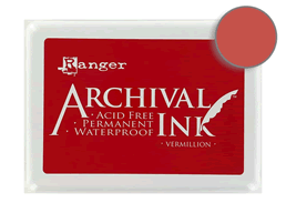 Archival Large 4x6" Vermillion Red Pad 
