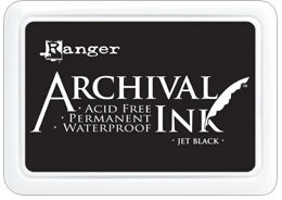 Ranger Archival Jet Black Stamp Pad