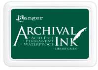 Ranger Archival Library Green Stamp Pad