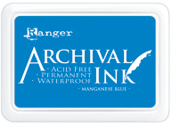 Ranger Archival Manganese Blue Stamp Pad