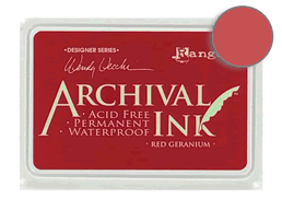 Ranger Archival Red Geranium Stamp Pad