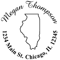 Illinois State Address Stamp