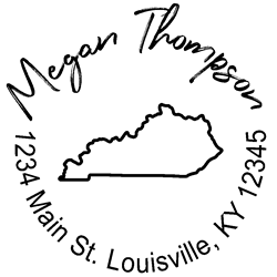 Kentucky State Address Stamp