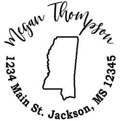 Mississippi State Address Stamp