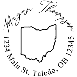 Ohio State Address Stamp