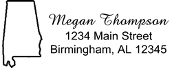 Alabama State Self Inking Return Address Stamp