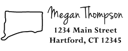 Connecticut State Self Inking Return Address Stamp