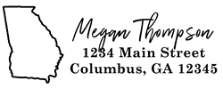 Georgia State Return Address Stamp