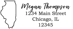 Illinois State Return Address Stamp