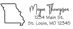 Missouri State Return Address Stamp