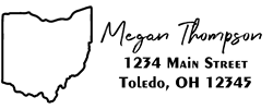 Ohio State Return Address Stamp