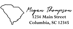 South Carolina State Return Address Stamp