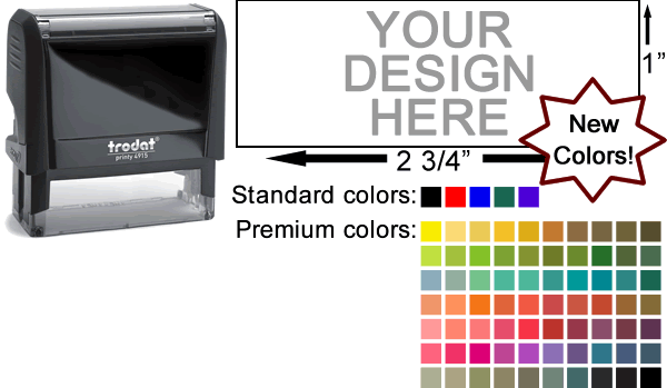 Trodat Printy 4915 | Self Ink Stamps | Customize in 30+ Colors