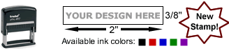 Customize and order the perfect Trodat 4917 self inking stamp in real-time online!  Personalize, preview and design in 60+ fonts.  Free logo and image upload, quick turnaround, no minimums, replacement pads available.
