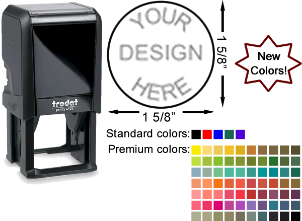 Trodat 4924 | Round Self Inking Stamps | Personalize in 30+ Colors
