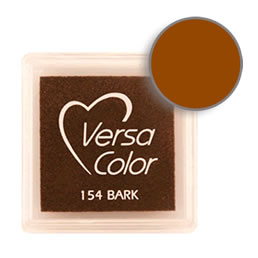 Purchase a vibrant and creamy bark Versacolor ink pad. Over 70 colors available!  Non-toxic, child-safe, acid free, water-soluble pigment ink.  Measures 15/16 inches by 15/16 inches.