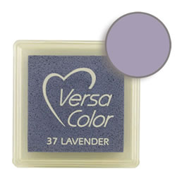 Purchase a vibrant and creamy lavender Versacolor ink pad. Over 70 colors available!  Non-toxic, child-safe, acid free, water-soluble pigment ink.  Measures 15/16 inches by 15/16 inches.