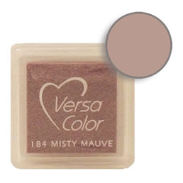 Purchase a vibrant and creamy misty mauve Versacolor ink pad. Over 70 colors available!  Non-toxic, child-safe, acid free, water-soluble pigment ink.  Measures 15/16 inches by 15/16 inches.