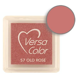 Purchase a vibrant and creamy old rose Versacolor ink pad. Over 70 colors available!  Non-toxic, child-safe, acid free, water-soluble pigment ink.  Measures 15/16 inches by 15/16 inches.
