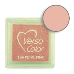 Purchase a vibrant and creamy petal pink Versacolor ink pad. Over 70 colors available!  Non-toxic, child-safe, acid free, water-soluble pigment ink.  Measures 15/16 inches by 15/16 inches.