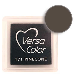 Purchase a vibrant and creamy pinecone Versacolor ink pad. Over 70 colors available!  Non-toxic, child-safe, acid free, water-soluble pigment ink.  Measures 15/16 inches by 15/16 inches.
