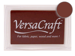 Buy a VersaCraft Chocolate Stamp pad ideal for porous surfaces.