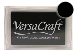 Buy a VersaCraft Real Black Stamp pad ideal for porous surfaces.